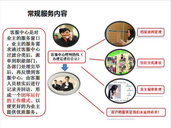 項目常規服務內容